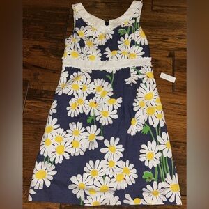 Holy Grail Lilly Pulitzer Bright Navy Look Lady Daisy Ladybug Del Mar sz 10